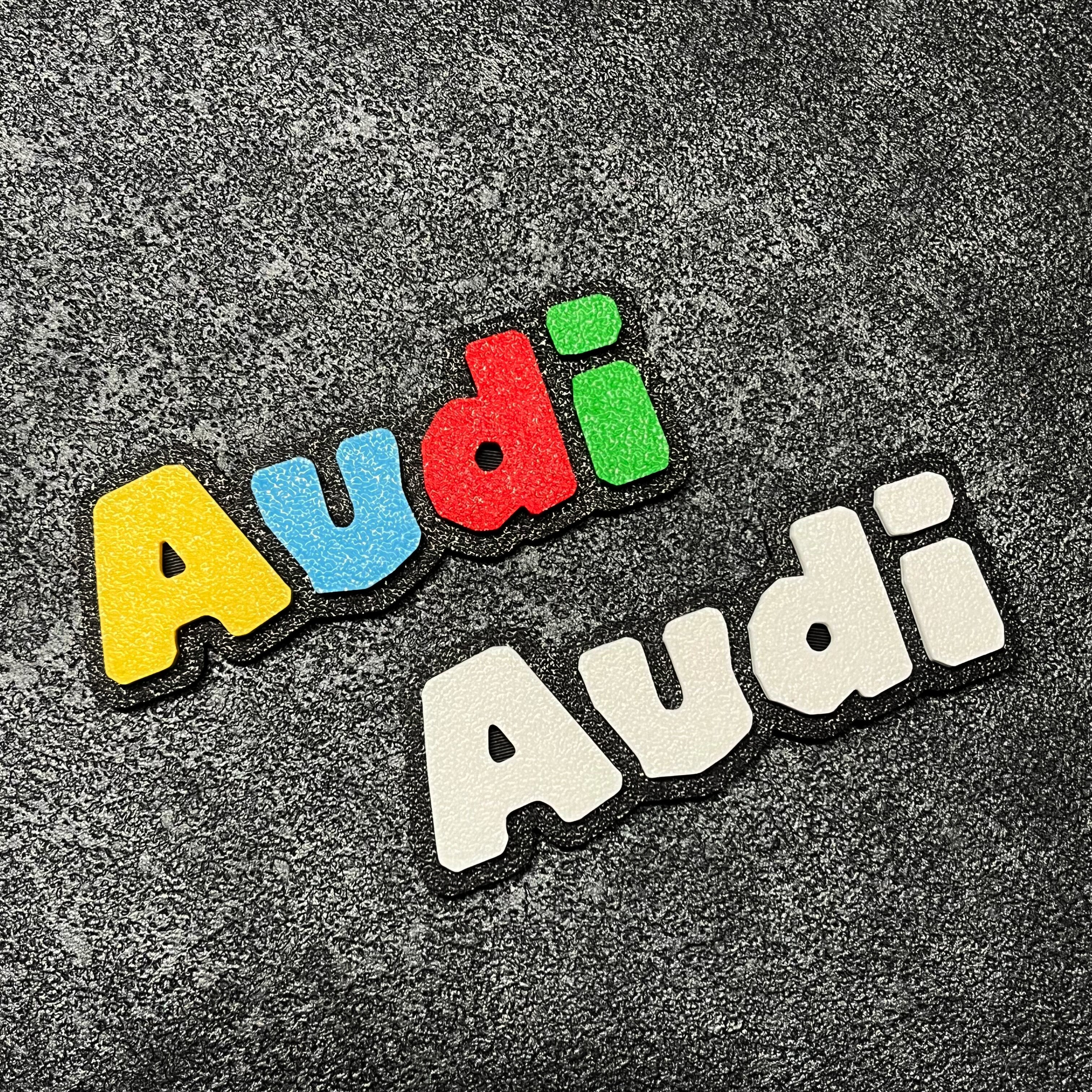 奥迪Audi系列卡通彩色汽车装饰贴