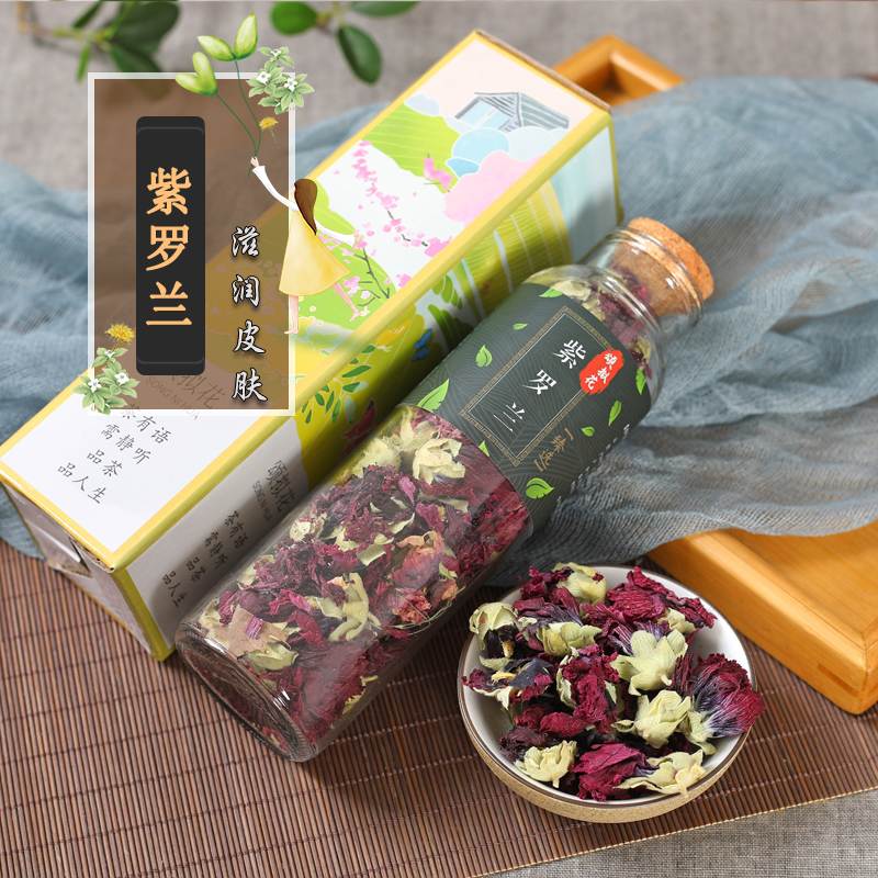 紫罗兰花清新口气女性紫罗兰花茶