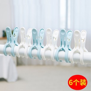 日本LEC晒衣夹晾晒夹强力防风塑料晒被夹衣服夹大单夹衣物夹包邮