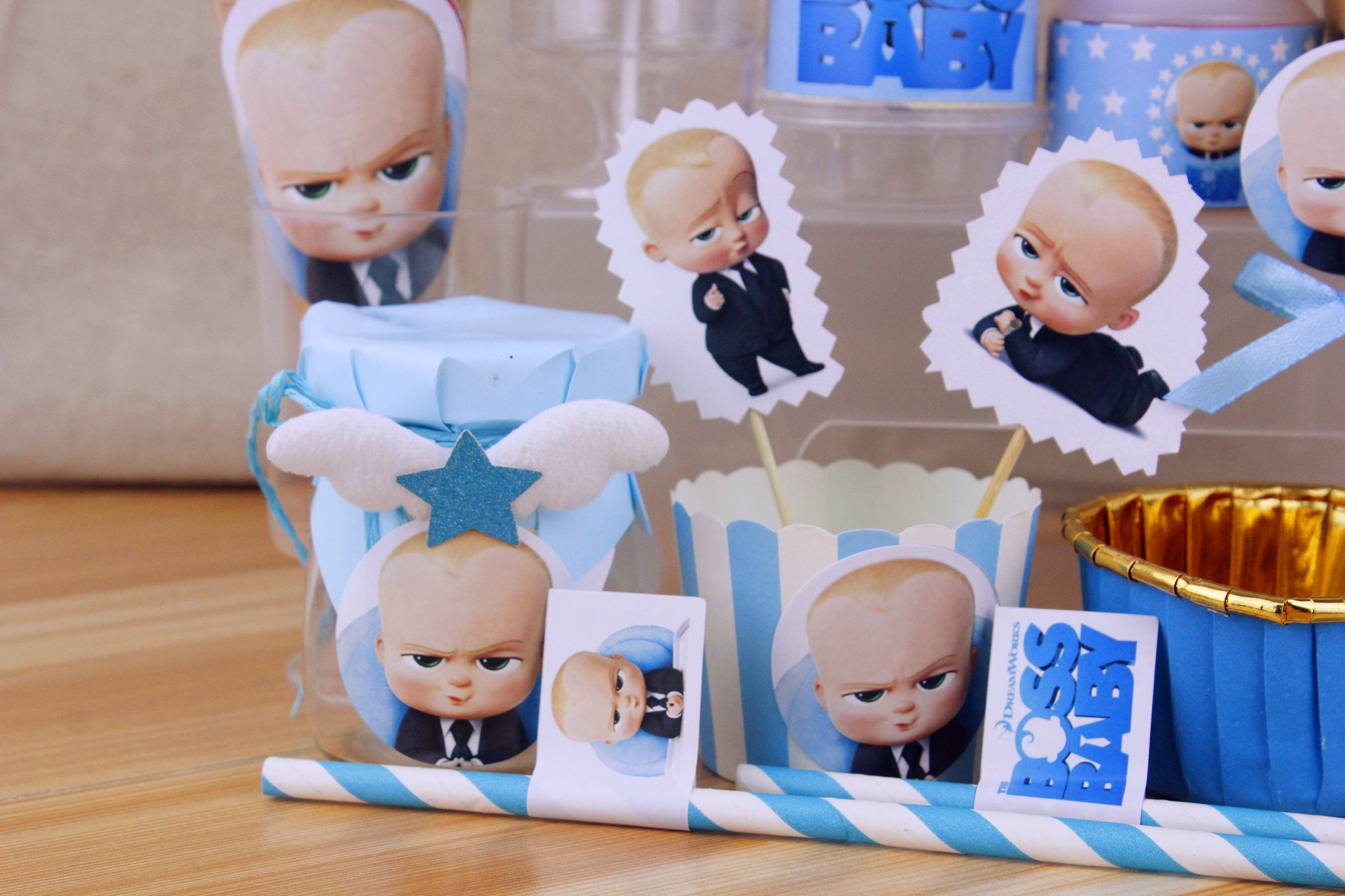 bossbaby主题蓝色满月小宝贝老板派对甜品台纸杯蛋糕插牌装饰包装,节庆用品/礼品,节日装扮用品,淘宝优惠券,粉丝福利购,淘宝优惠卷