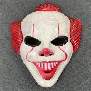 小丑面具恐怖般若搞笑万圣节狼人杀鬼脸动物半脸表演道具夜市摆摊