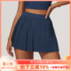 百褶半身裙裤 女透气含内衬防走光口袋运动瑜伽短裙网球健身短裙