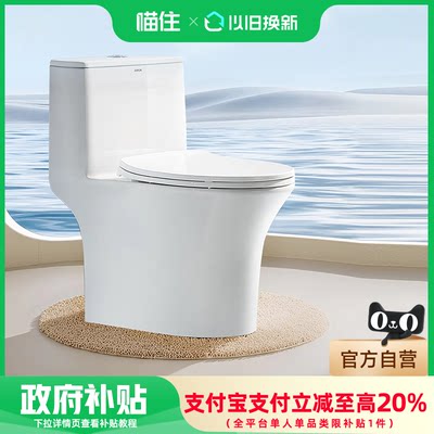 箭牌卫浴110虹吸式马桶超洁釉面佛山陶瓷纤巧中小户型家用坐便器