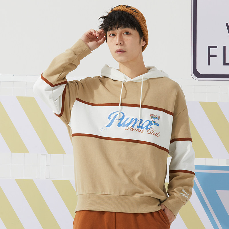Puma彪马卫衣男女装运动服连帽休闲时尚撞色套头衫上衣625800