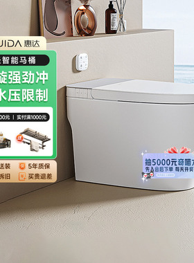 【补贴20%】惠达轻智能马桶离座冲无水压限制家用坐便器DP700