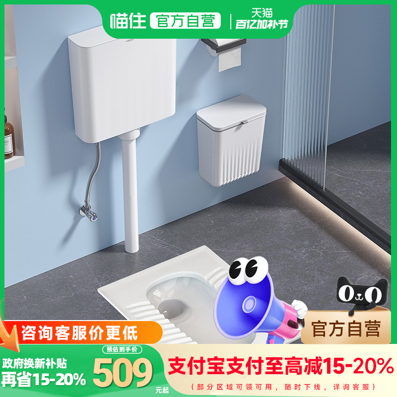 恒洁釉面蹲便器