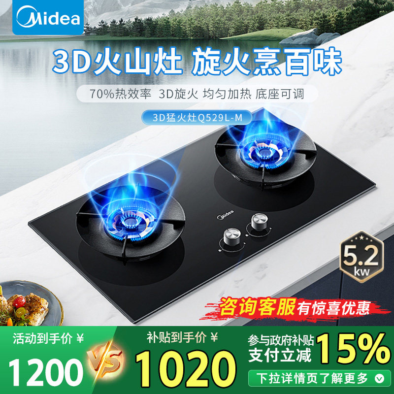 ��ɫ ��Ȼ�� ����ȼ������ö�ʱ̨ʽǶ��ʽ¯����Ȼ��˫��ú����Q529L-M