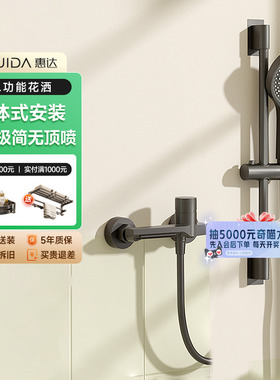 惠达淋浴花洒套装精铜家用浴室卫生间增压无顶喷720A