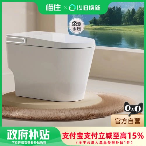 箭牌卫浴110坐便器脚触冲水多档恒温座圈抗菌保护轻智能马桶