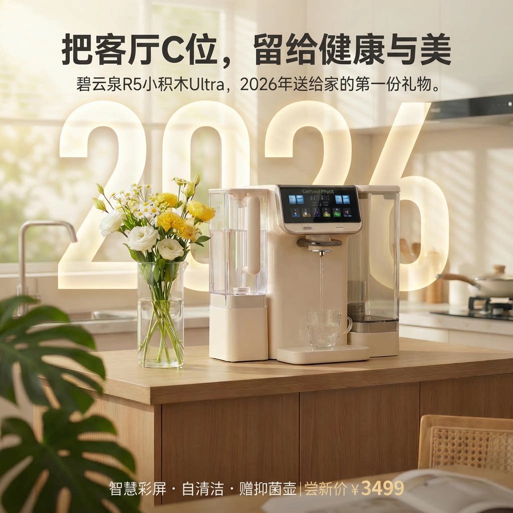 碧云泉R5小积木ultra台式家用净水机2026年全新升级模块化饮水机