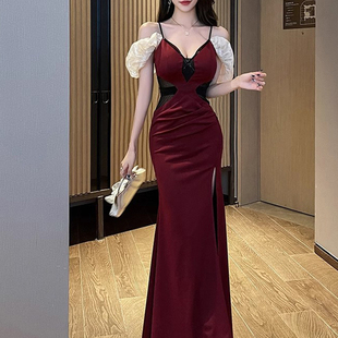 夜总店女装性感连衣裙2025新款足浴技师工作服ktv晚礼服夜场裙子