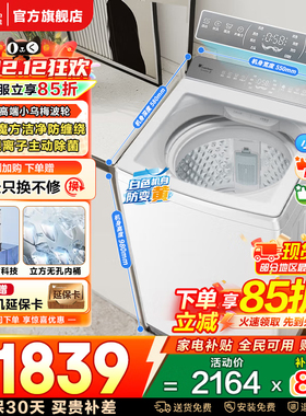 小天鹅小乌梅2.0轻奢版水魔方波轮大容量白色10KG变频洗衣机E20DW