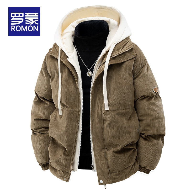 罗蒙加厚圣诞节棉衣防风