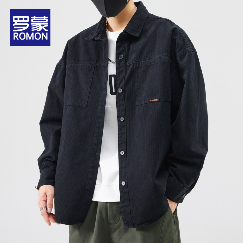 罗蒙男士工装夹克男款2023新款