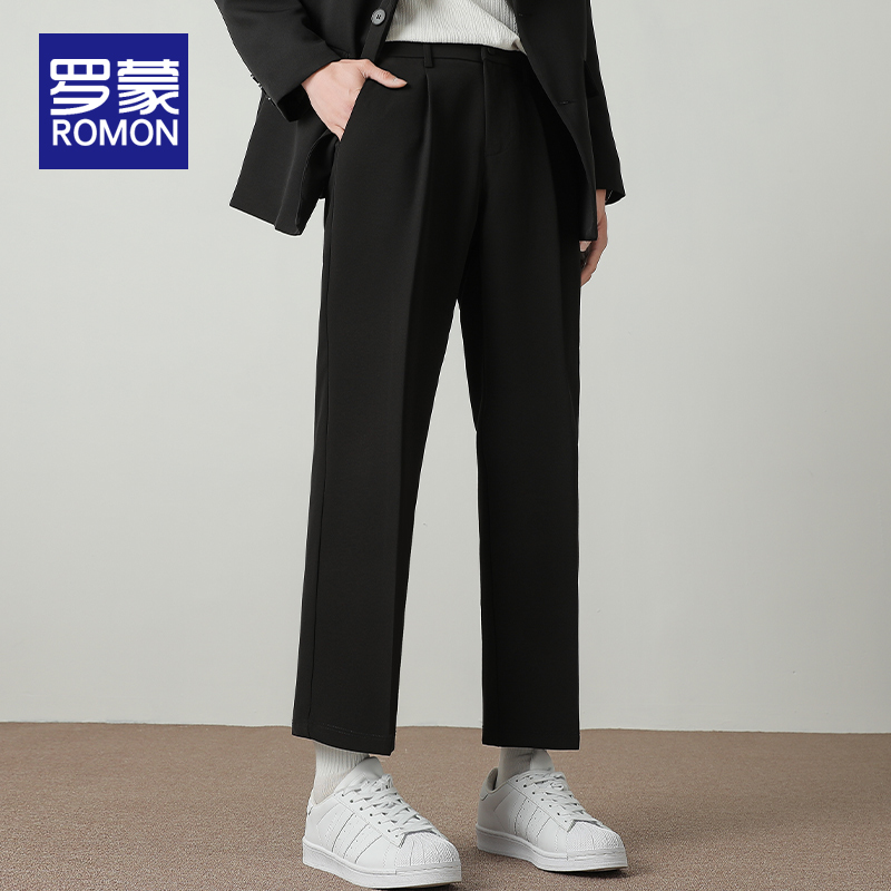 罗蒙长裤直筒基础大众休闲裤