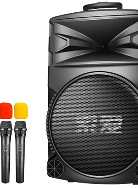 索爱蓝牙拉杆音箱广场舞带双话筒