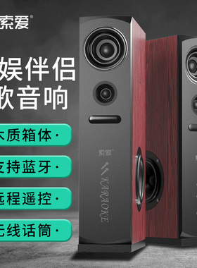 索爱K22蓝牙音响套装客厅家庭影院电视K歌低音炮组合有源落地音箱
