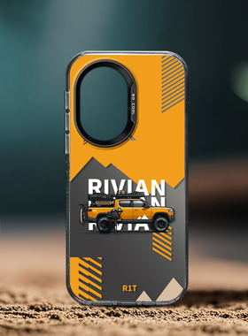 黄色越野车手机壳适用华为nova14Pro彩银磨砂12Ultra新款13硬壳11不会撞壳情侣男女创意时尚高级感超火防滑