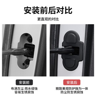 22-25款奔驰E级C级GLC300L/C260改装车门限位器保护盖改装饰配件