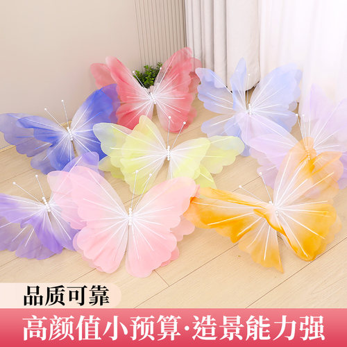 莫奈花园蝴蝶橱窗美陈布置道具