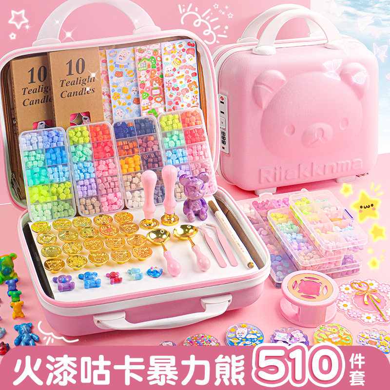 咕卡便宜流体小熊模具礼盒儿童女孩男孩火星火器火气火鸡玩具全部工具