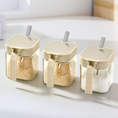 密封防潮玻璃调料罐盐罐