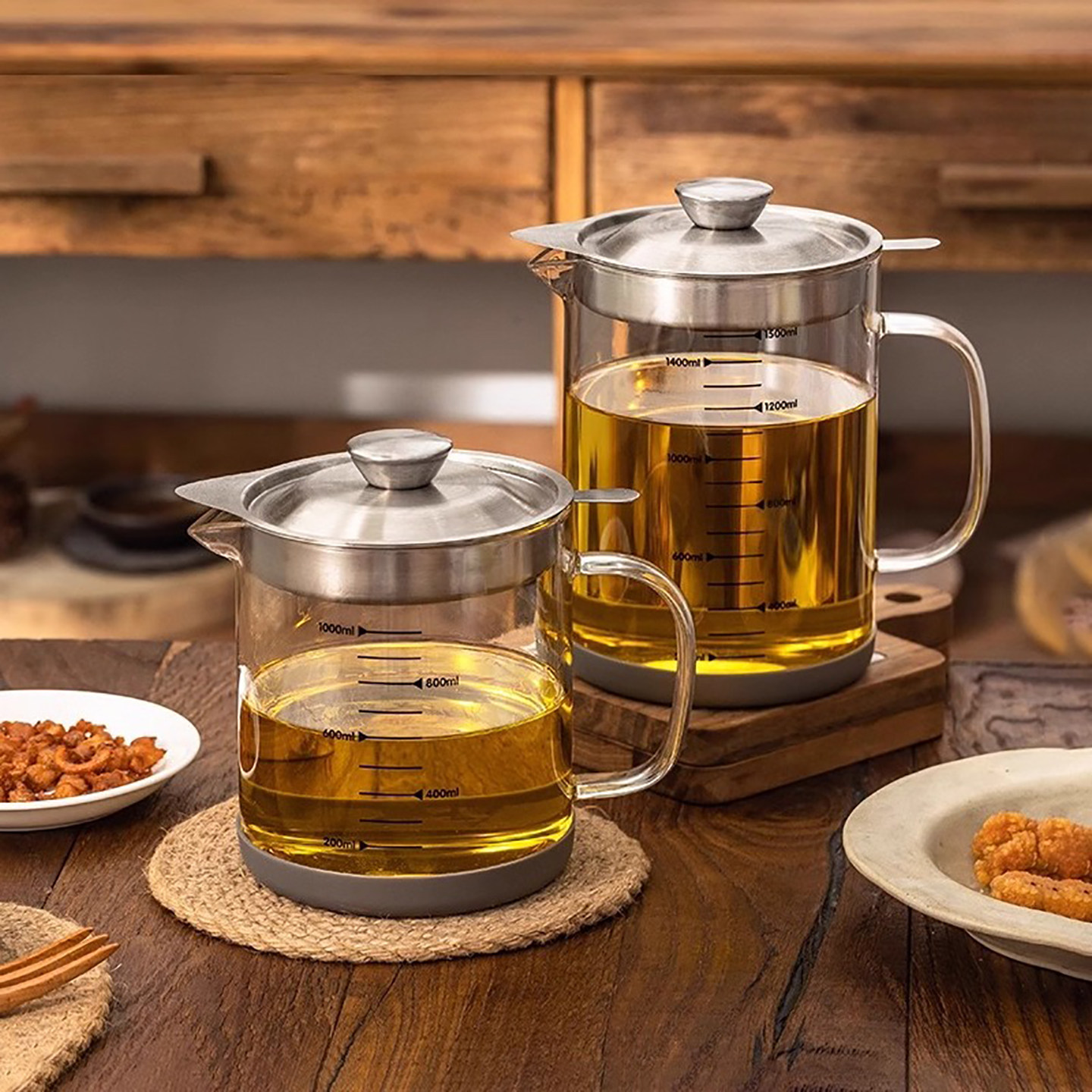 油壶防漏过滤油壶油渣壶油瓶家用厨房猪油罐漏油网壶玻璃滤油神器,厨房/烹饪用具,油壶,淘宝优惠券,粉丝福利购,淘宝优惠卷