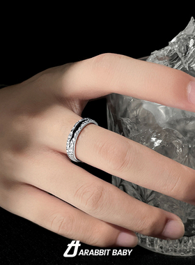 戒指男潮ins小众精致单身戒嘻哈