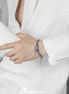 手链男轻奢小众精致高级感潮牌男款配饰百搭钛钢男生设计感手饰女