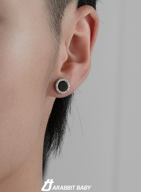 无耳洞男士耳钉高级感小众冷淡风单只男生耳夹痞帅时尚个性耳饰女