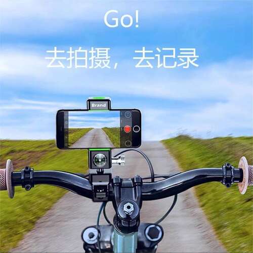 适用飞鸽凤凰永久自行车手机架固定拍摄山地车导航支架装备配件