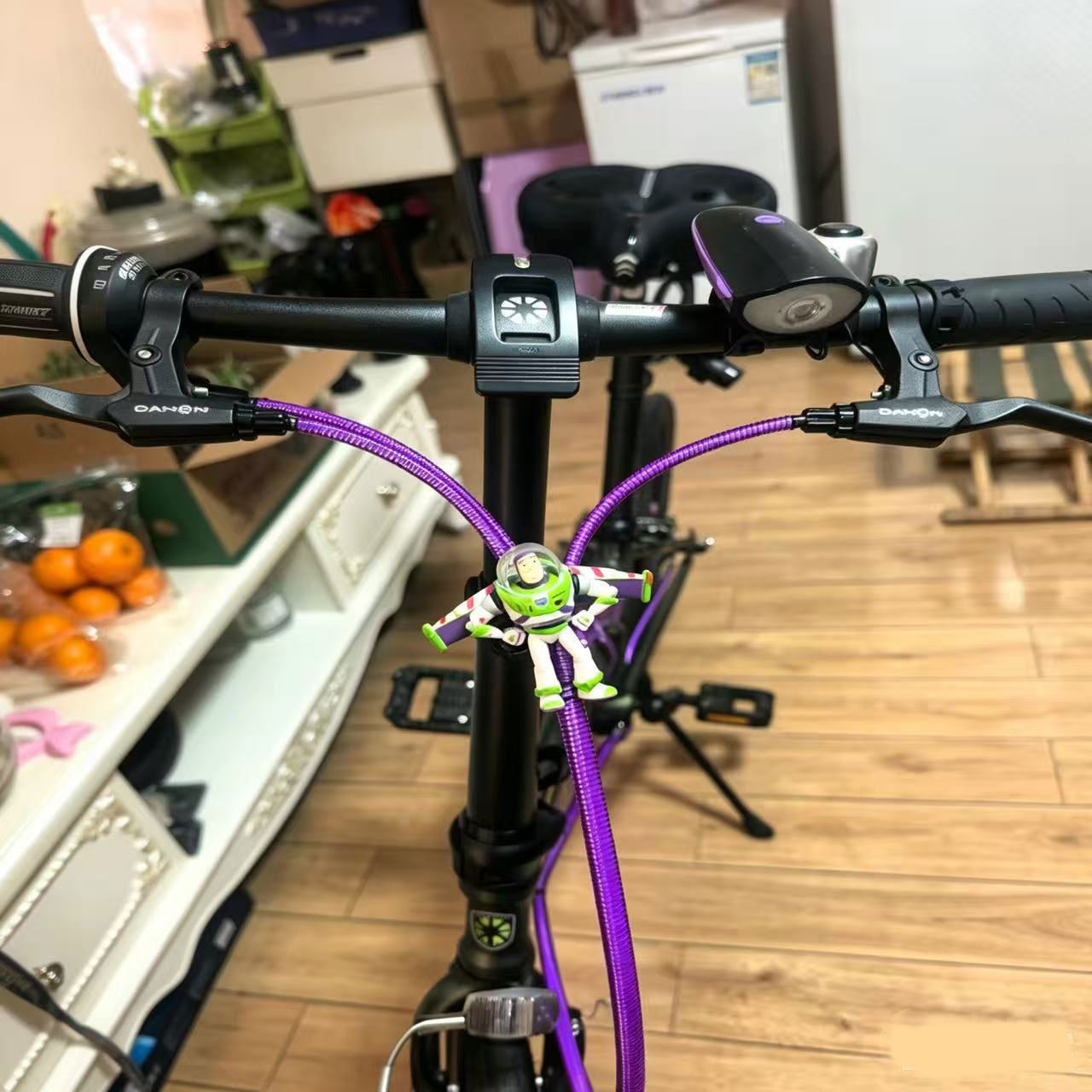 大行折叠车专用刹车缠绕线管马甲线保护套车头闸线胶套P8D10线管 - 实物图