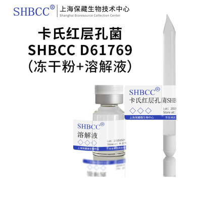 卡氏红层孔菌PDA培养基斜面培养