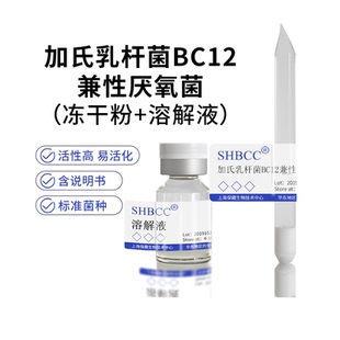 冻干粉加氏乳杆菌BC12兼性厌氧菌MRS肉汤培养基试管活化静置培养