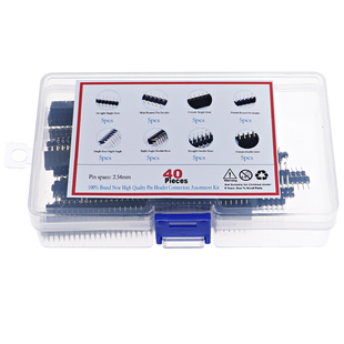 间距2.54mm排针排母连接器套装 弯针直针 40P 40条8种规格