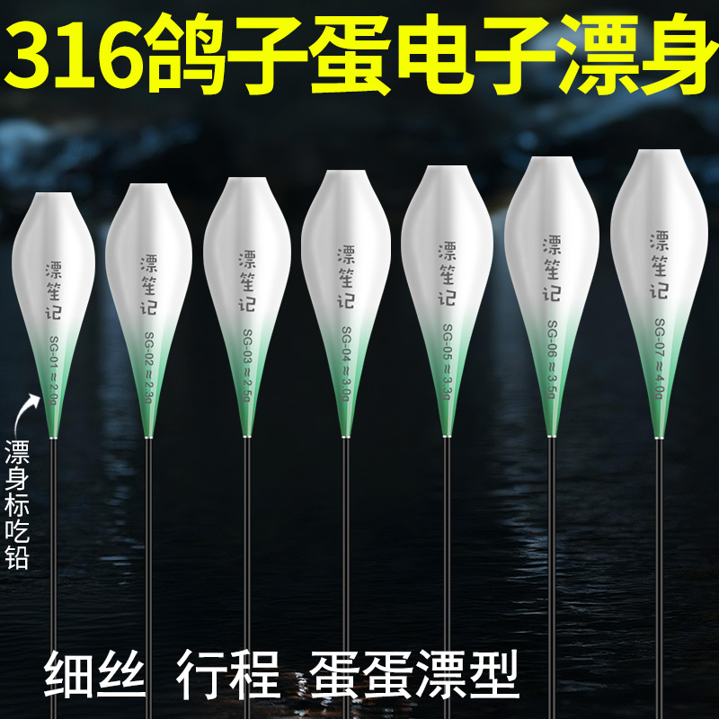 316鸽子蛋漂身细螺纹枣核型行程