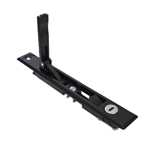 金刚网窗锁断桥铝平开纱窗弹起执手隐藏式带钥匙儿童防护五金把手