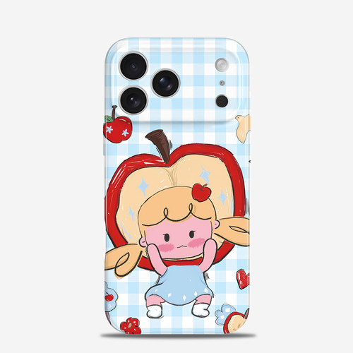 格子小女孩 适用iPhone17promax苹果16PRO手机壳15高级感13小众14华为mate80不撞款pura90小米17全包vivoX300