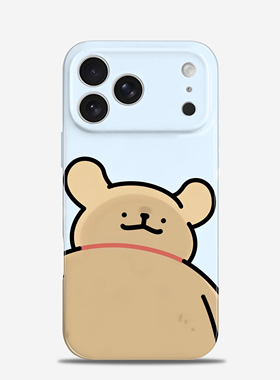 情侣卡通手机壳iPhone17苹果16promax线条小狗mate60华为pura70pro小米15适用oppofindx8小众vivox200荣耀400