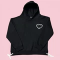 Black Printed White Sweatshirt