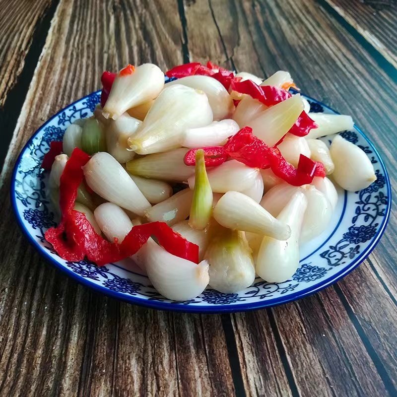 恩施酸菜泡菜酸辣藠头剁椒酸荞头蒜头腌制茭头下饭菜开胃辣椒咸菜
