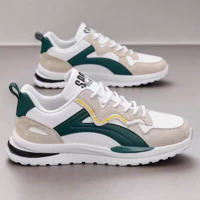 男鞋2025新款秋季透气百搭小白鞋男士厚底青少年运动休闲板鞋潮鞋