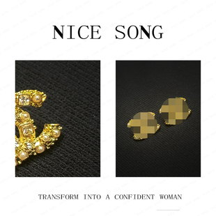 耳钉 NICE 带钻高级单品时尚 且行且珍惜 耳饰 SONG