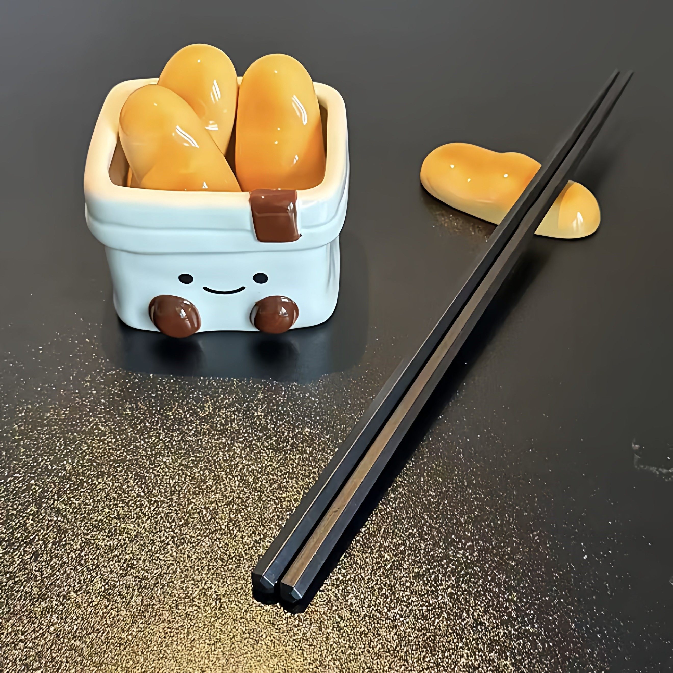 可爱面包筷子架家用陶瓷筷托筷枕高颜值筷子支架卡通餐具收纳架子,餐饮具,筷子架,淘宝优惠券,粉丝福利购,淘宝优惠卷