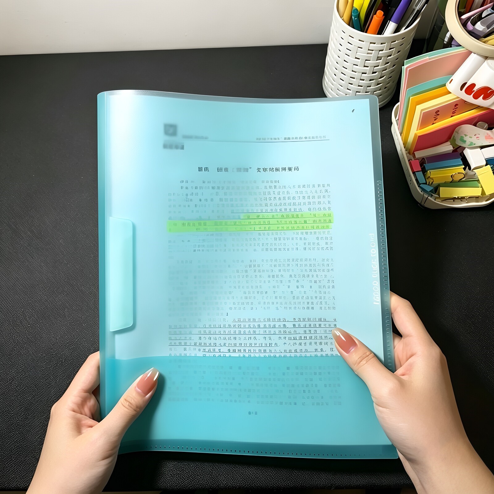 立减5元多功能旋转多层文件夹