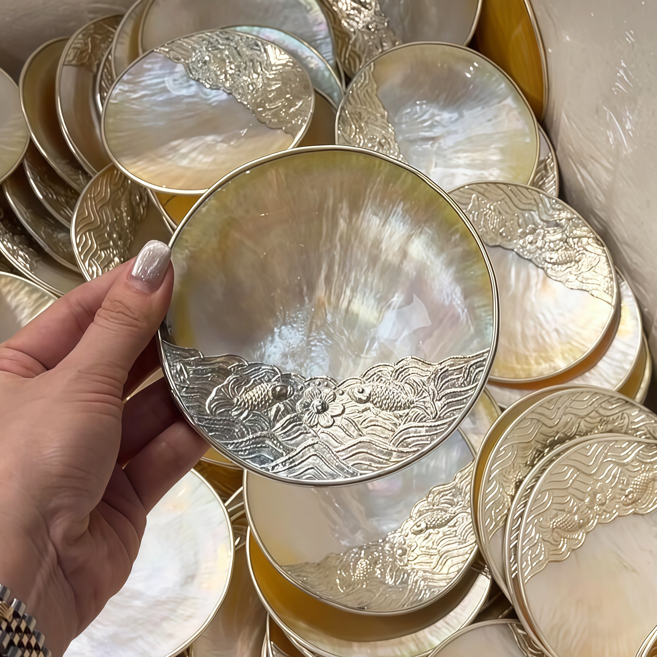 立减5元天然贝壳盘餐厅调味碟