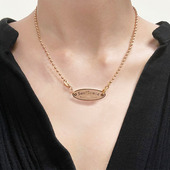 SoulSense潮牌sea玫瑰金男女同款 情侣项链