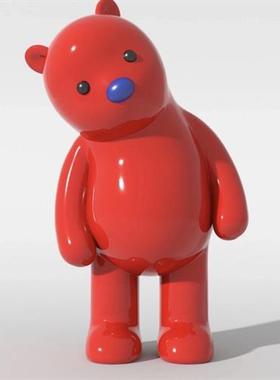 玻璃钢吉祥物雕塑定制卡通IP人物公司形象企业logo公仔彩绘小摆件