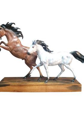 欧式摆件家居饰品乔迁开业礼品新款饰品铸铜骏马客厅办公室工艺品