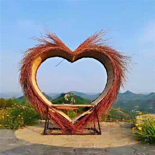 巴厘岛网红鸟巢座椅拍照打卡道具景区园林农庄户外藤编仿真鸟窝